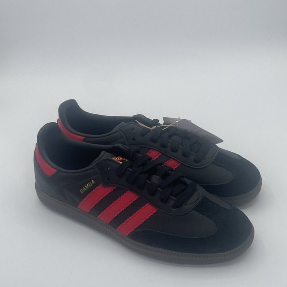 adidas Other - Adidas Originals Samba Team Manchester United Shoes Sneakers Mens 7.5 Black NEW